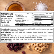 Load image into Gallery viewer, Cranberry Cashews